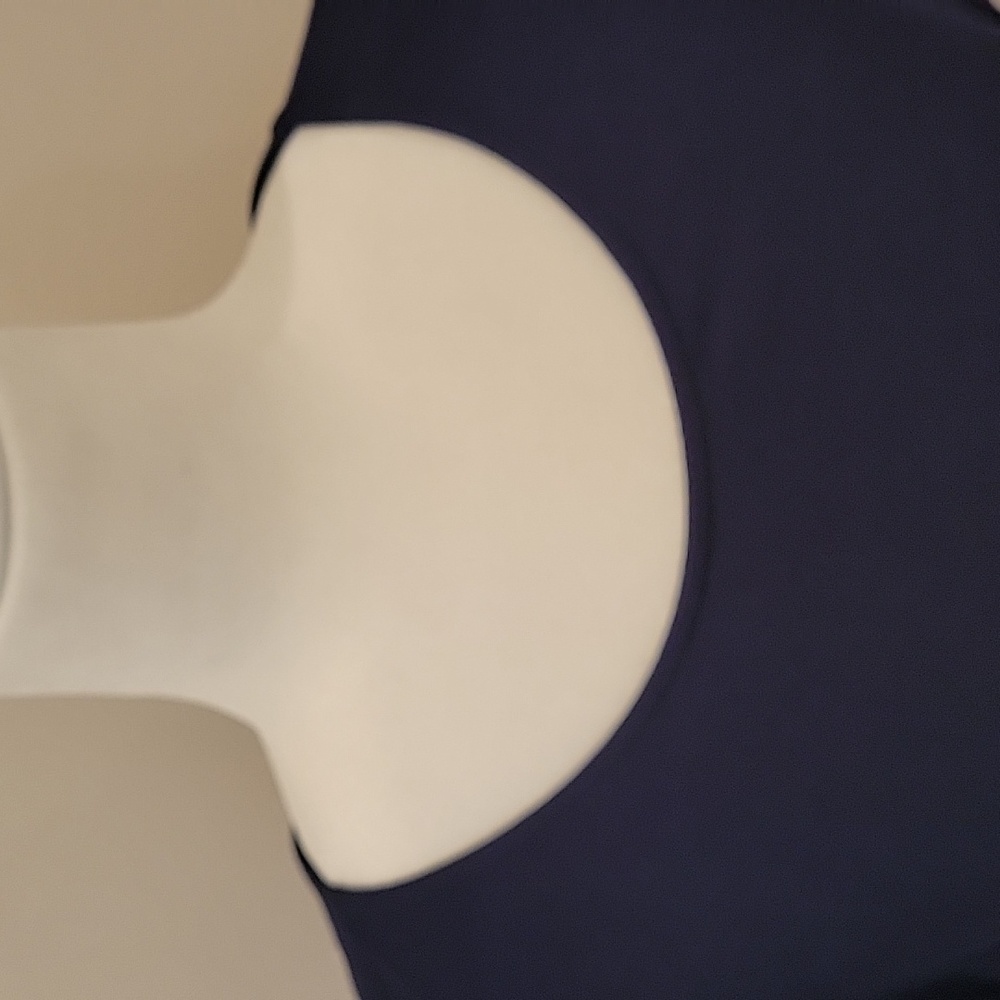 Kim & Cami Navy Cap Sleeve Flowy Tee - Picture 5 of 9